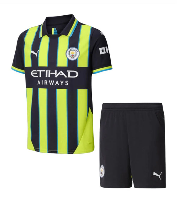 Camiseta y Pantalones para niños Manchester City Away 24/25